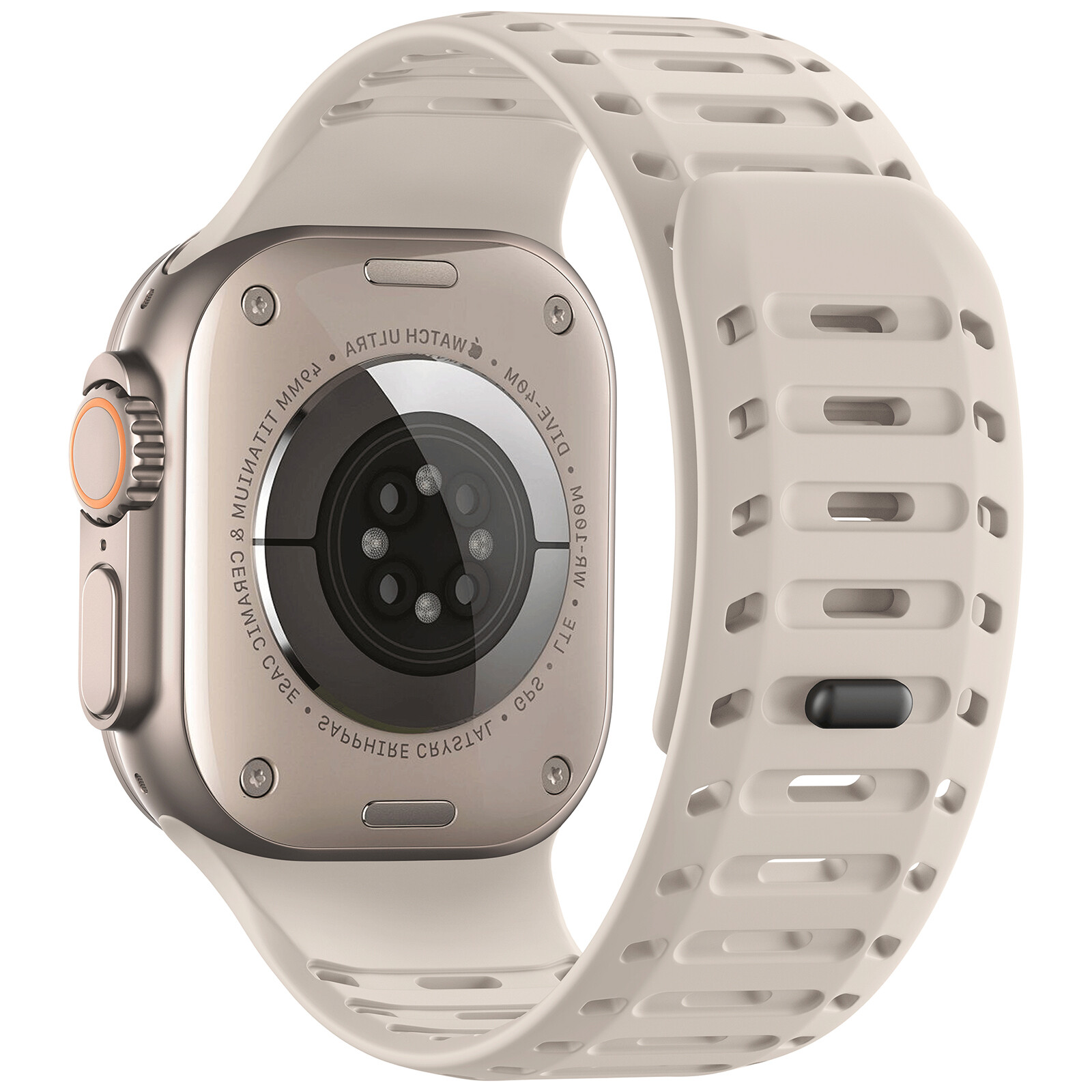 For iWatch Ultra 2 Series 10 9 8 7 SE 6 44/45/49mm Silicone Magnetic Sport Band