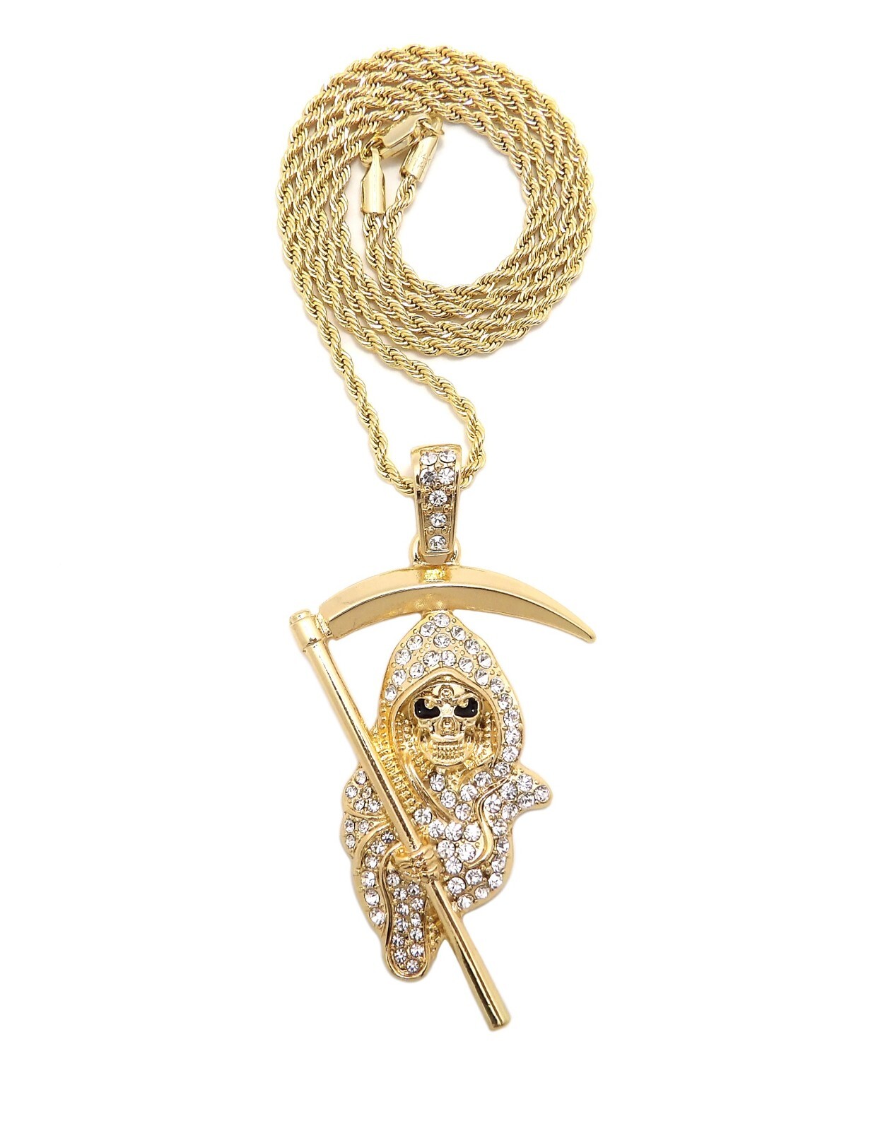 Grim Reaper The Lord of Death Pendant 18 to 27 inches Chain Necklace XZ437