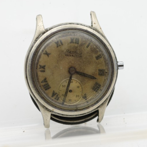 REGALIS CAL. 006 15j MILITARY SWISS WRIST WATCH 30mm 15mm LUG FOR REPAIR (KT)