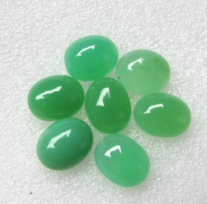 Natural Chrysoprase Oval Cabochon 5x7mm To 12x16mm Loose Gemstone