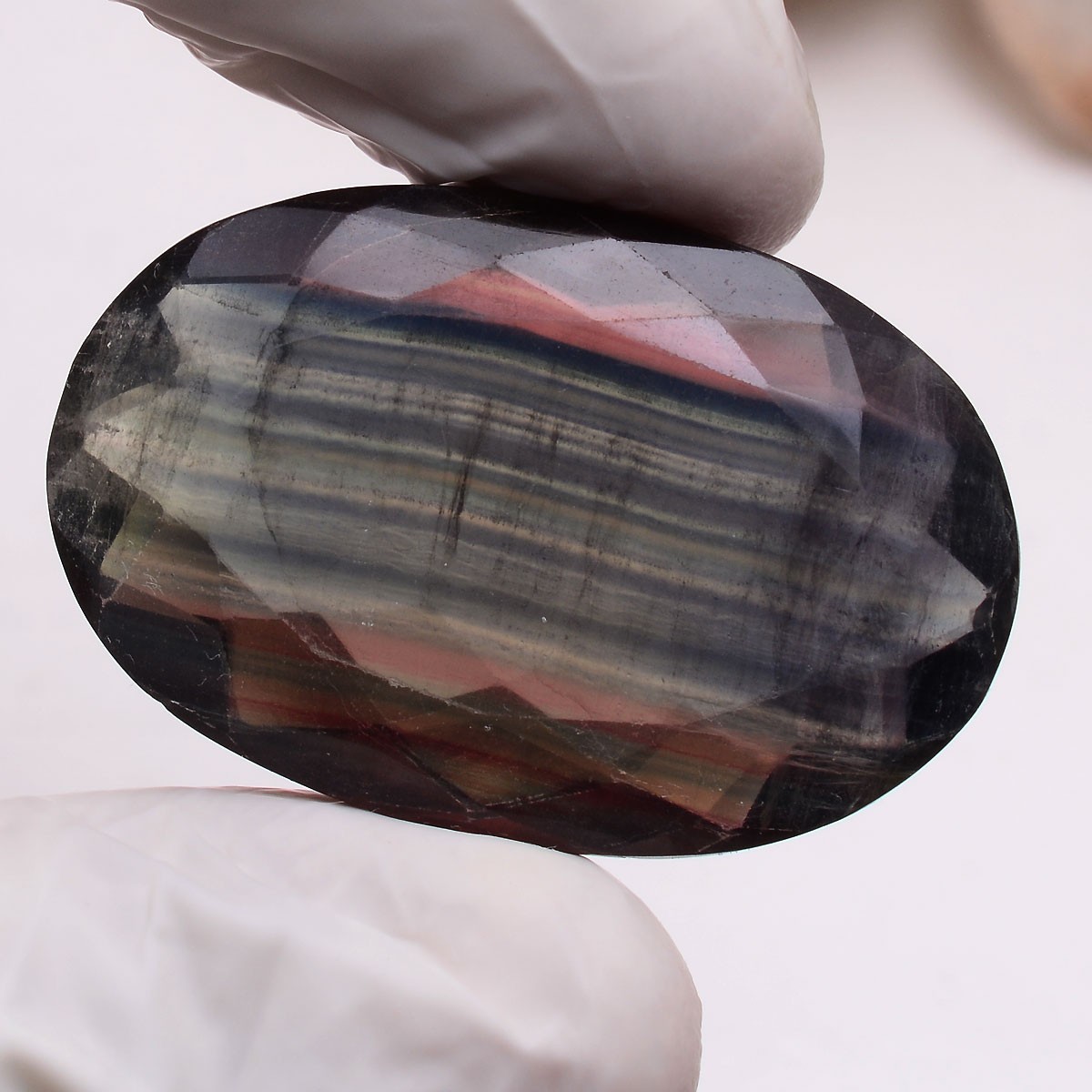 86.25 Cts Natural Bi Color Fluorite Untreated Designer Oval Cut Huge Gemstone