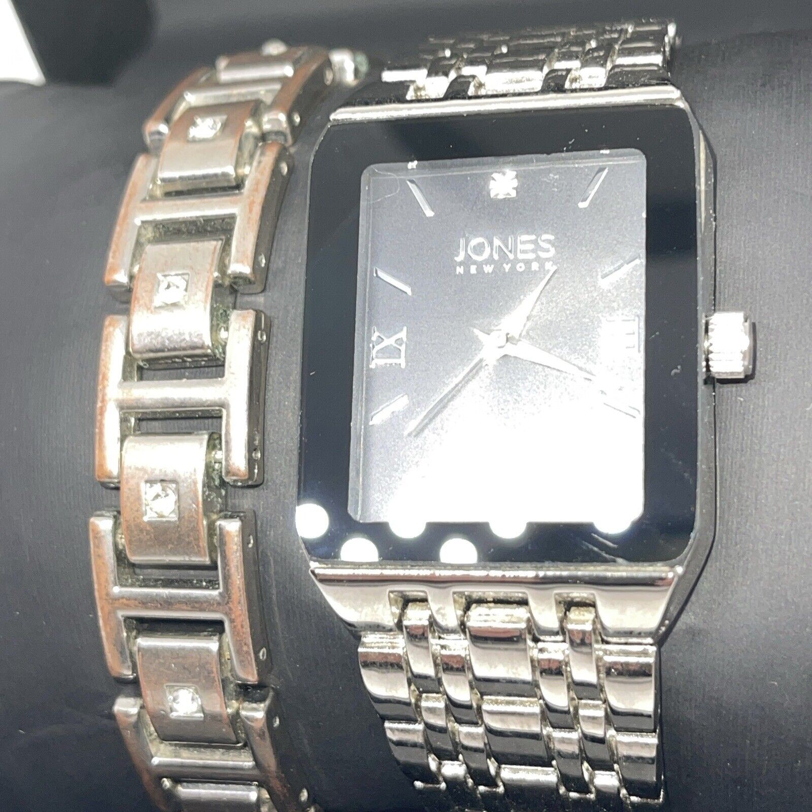Jones NY Stainless Steel Men’s Watch Bracelet (2 Piece Set)Sleek Stylish Fashion