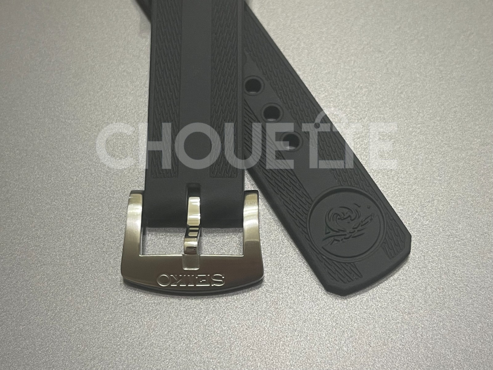 Seiko R03E011J0 SPB143 SPB153 SPB265 SBDC111 20mm Black Silicone Rubber Strap