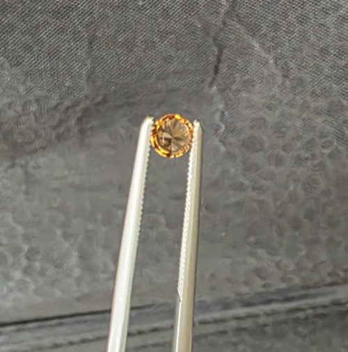 Set of 3 Faceted Spessartine Garnet from California 4mm, Sparkly Nicely Matched