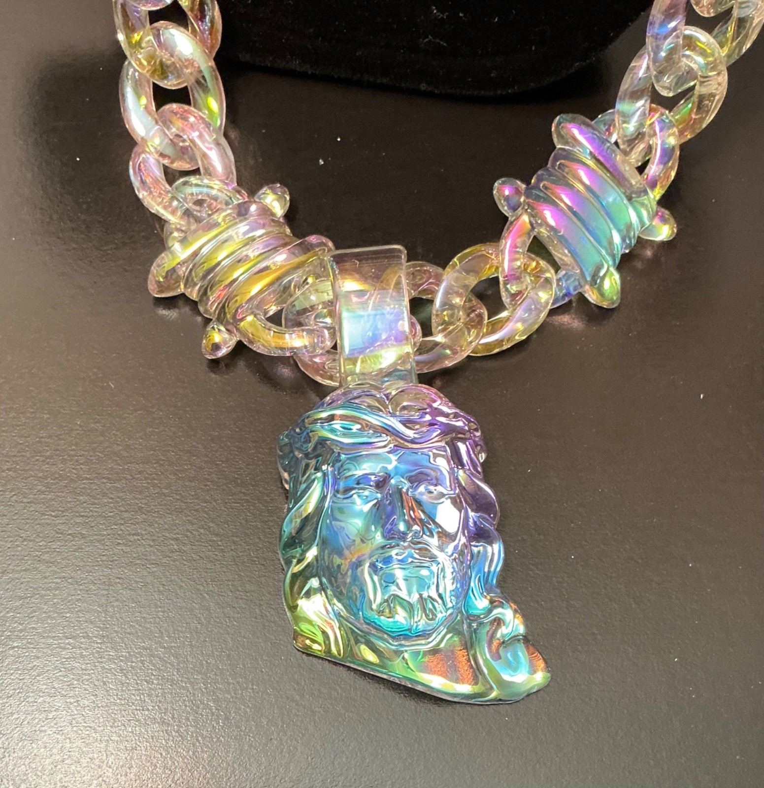 HipHop Necklace Jesus Crown Thorns Pendant New Men Women Teen Iridescent Jewelry