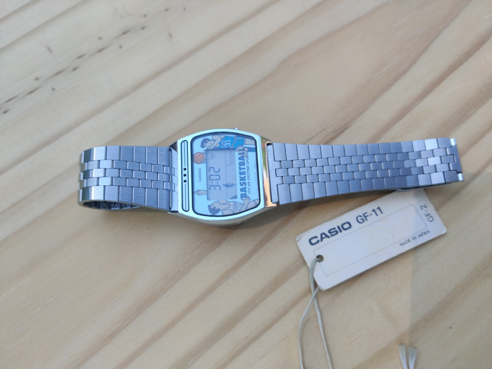 Casio GF-11 Basketball NOS Real Vintage Digital Watch Collectable