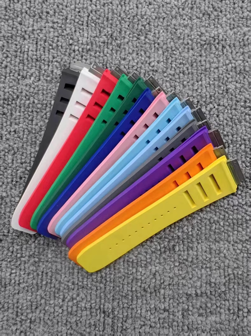 Replacement FKM Rubber Strap Watch Band Fits Richard Mille RM010 RM029 M Size
