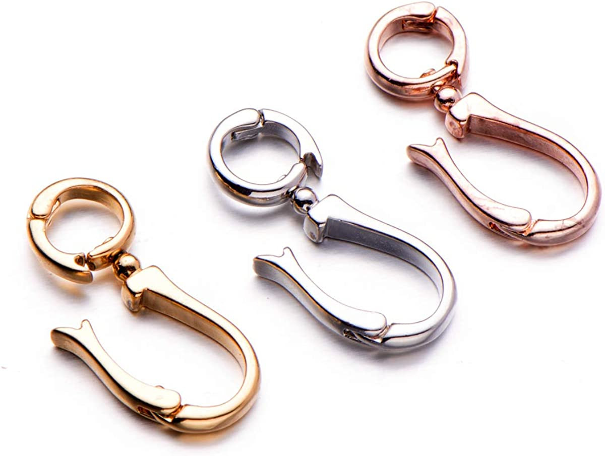 Double Opening Interchangeable Pearl Enhancer Connector Shortener Pendant Bail