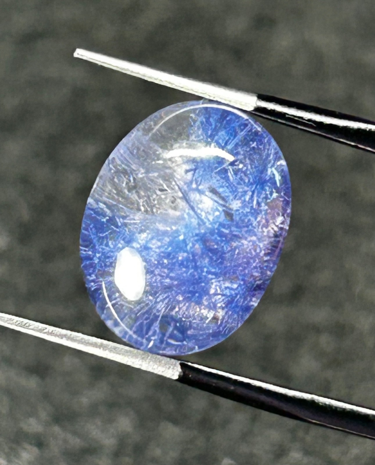 LPDS-1 Dumortierite in Quartz blue 6.40ct 12x10x7mm rough dumo