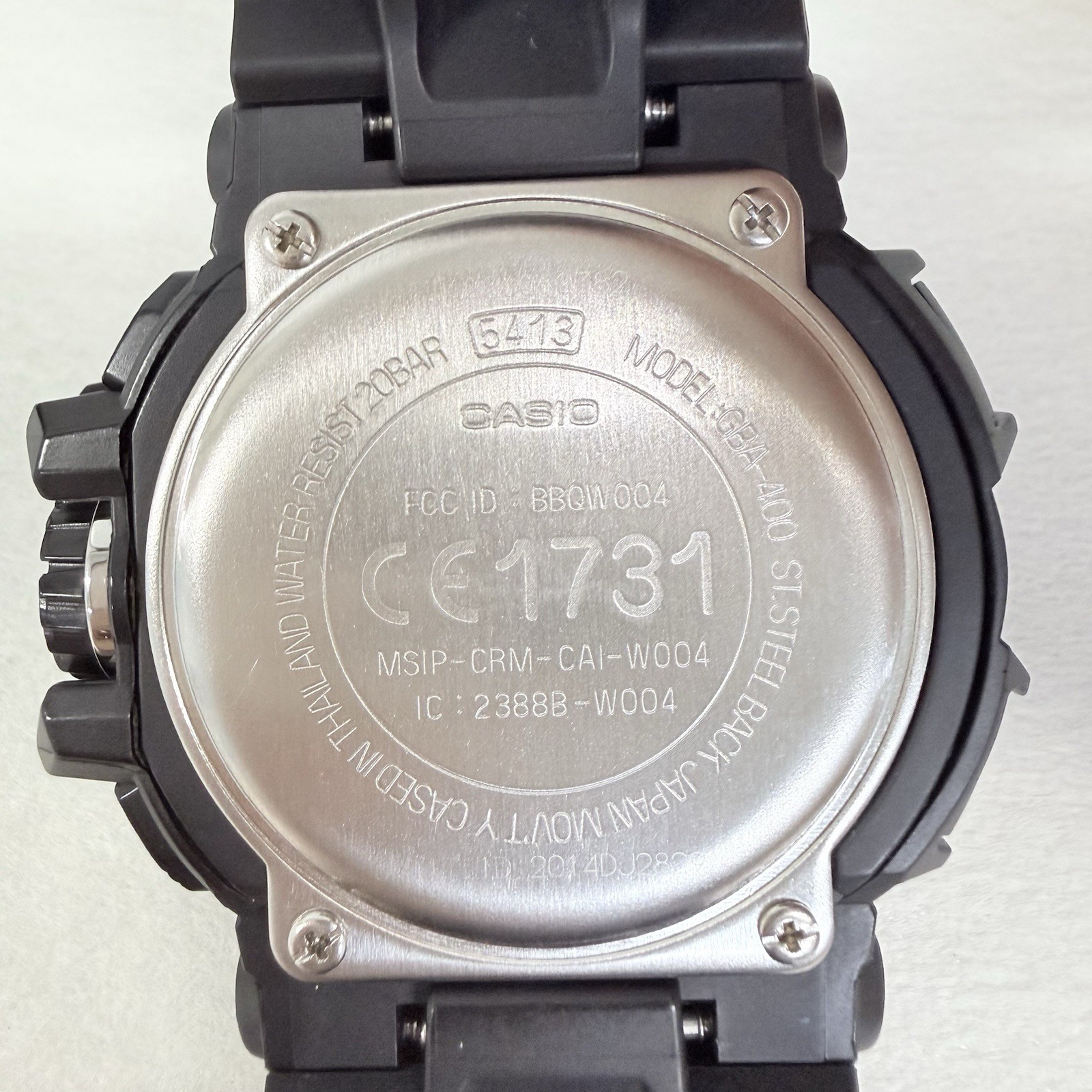 Casio G-Shock GBA-400-1A Black Bluetooth New Batt Deep Cleaned Near Mint 5413
