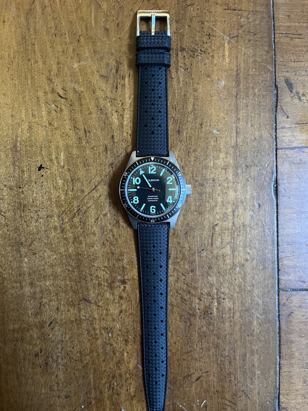 Wolbrook Skindiver Automatic Green Lum & Black Dial 40mm