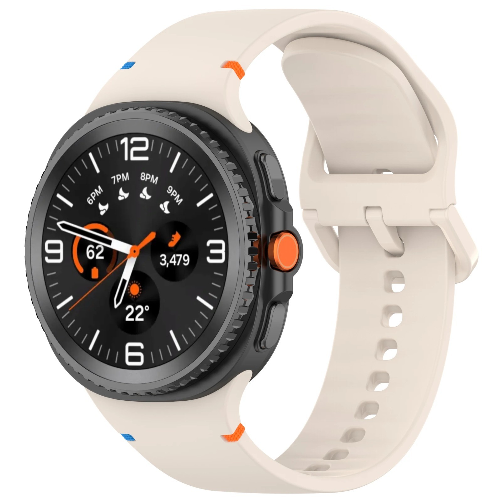 Silicone Watch Band For Samsung Galaxy Watch 8 40mm 44mm Classic 46mm Strap