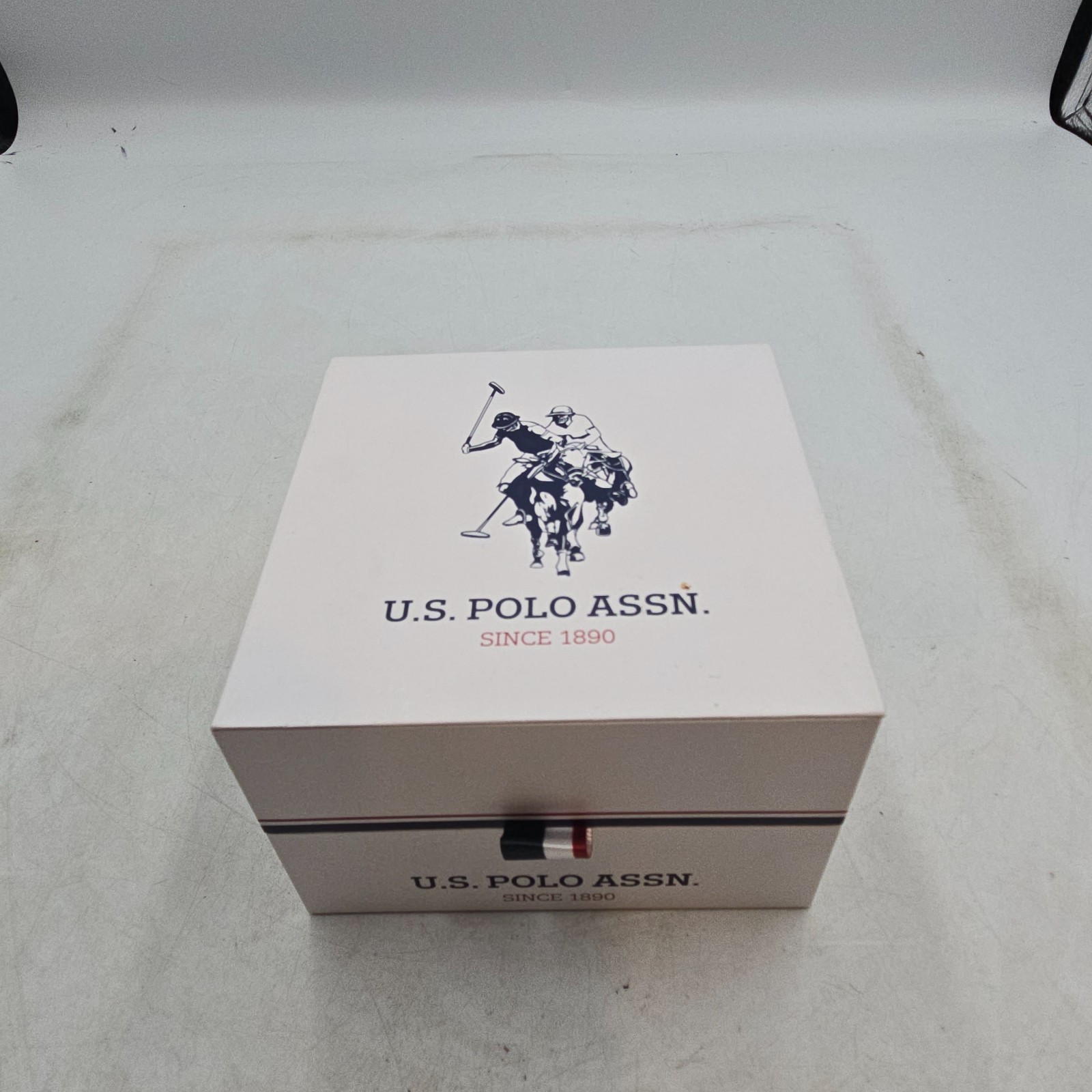 U.S. Polo Assn. Gold Tone Quartz Wristwatch Green Dial Analog in Original Box
