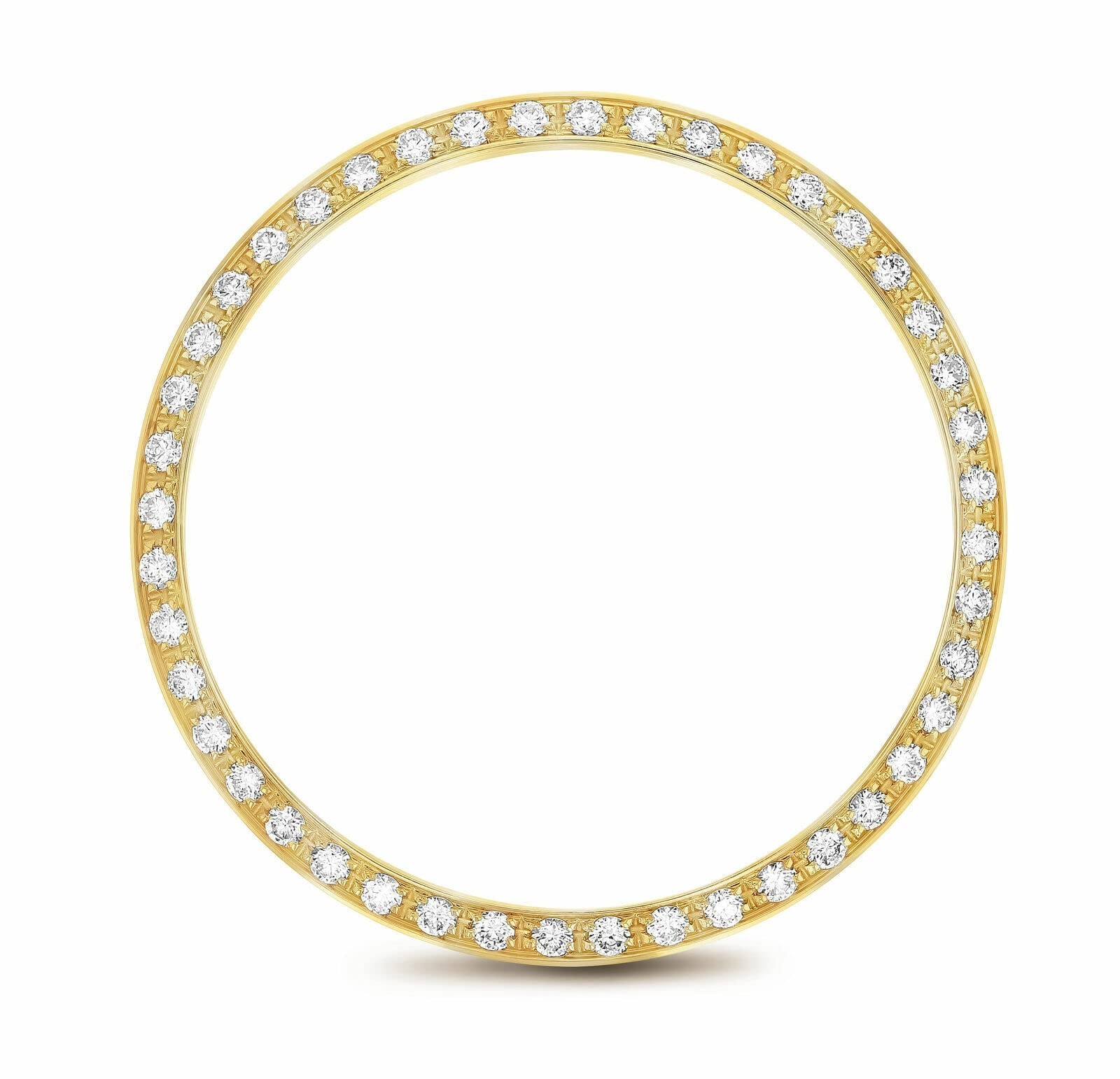1CT BEAD SET PAVE MOISSANITE BEZEL COMPATIBLE WITH ROLEX 36mm DATEJUST