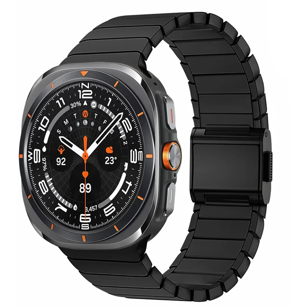 Titanium Link Bracelet For Samsung Galaxy Watch 7 Ultra Bands Magnetic Buckle