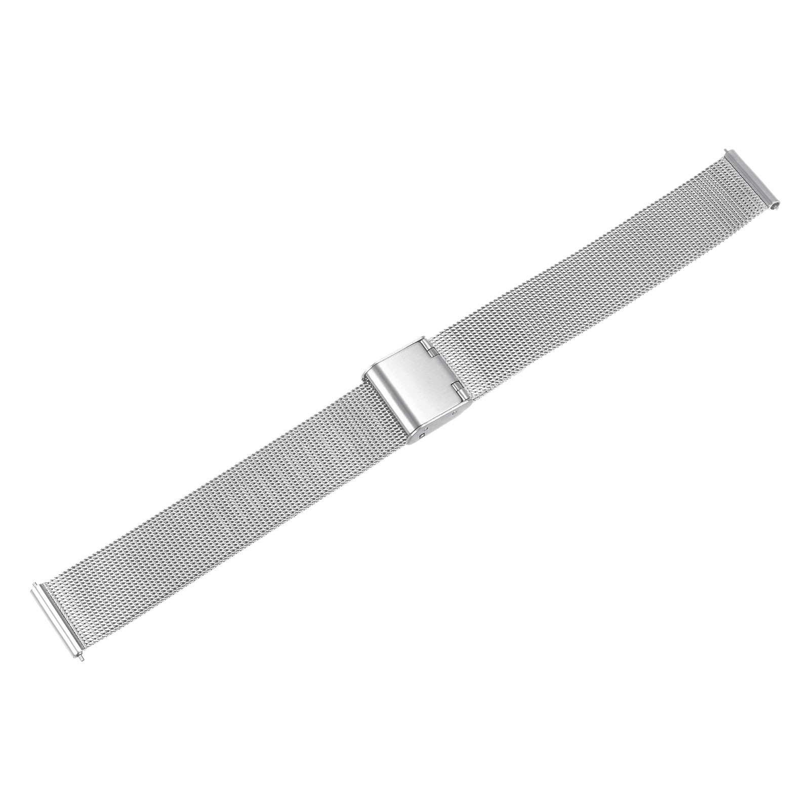 Stainless Steel Mesh Watch Band 16mm Quick Release Adjustable Strap Silver New