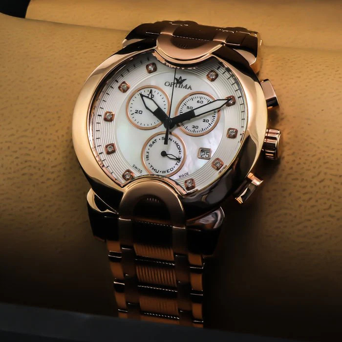 Optima – Swiss Made Chronograph – OSC233-RR-7 Quartz Chronograph 45.9 mm