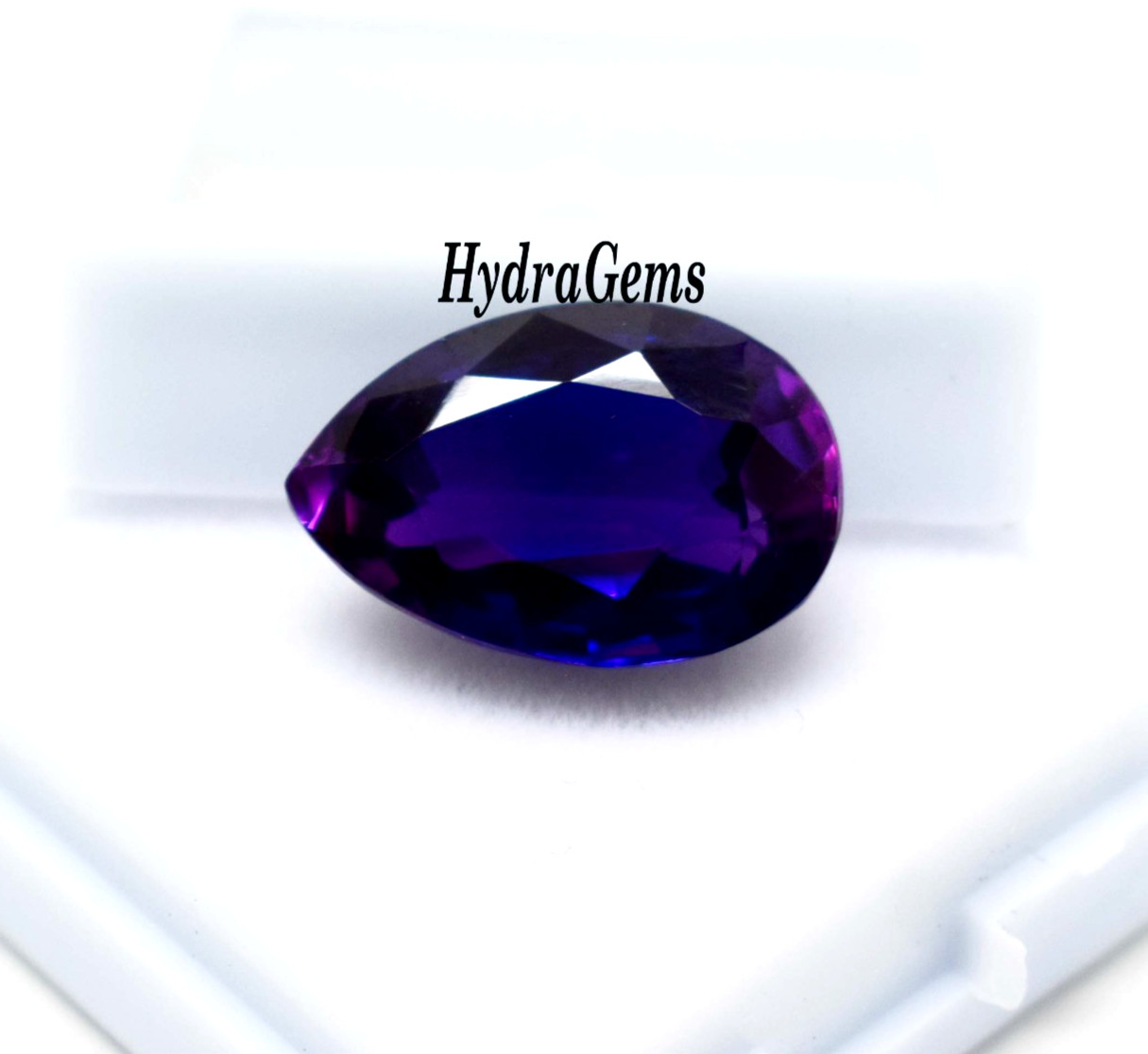 Madagascar Bi Color Sapphire Blue Violet 9.50 Ct Pear Cut Natural Loose Gemstone