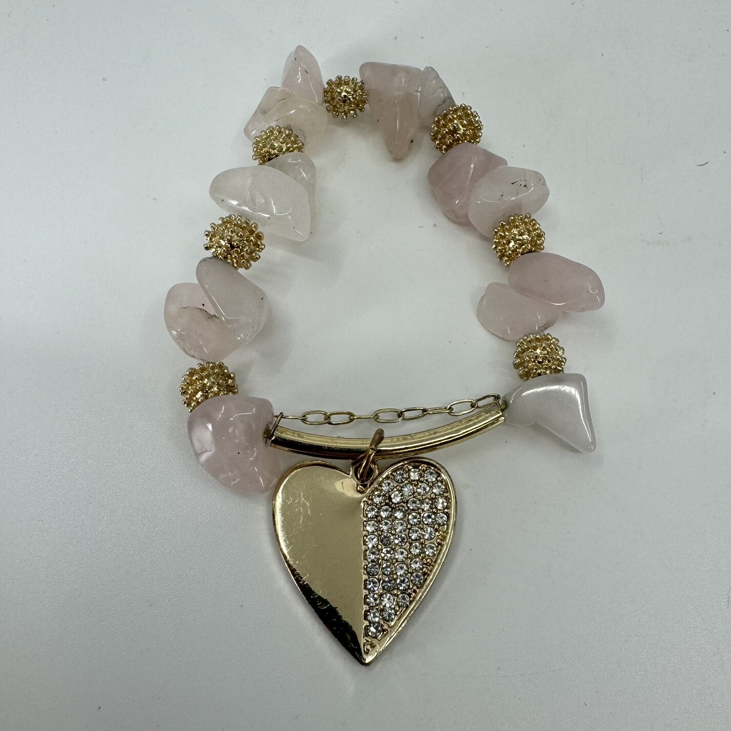 Park Lane “ROSY” Bracelet Quartz w/ Crystals Stretch to Fit Bracelet Reg. $72