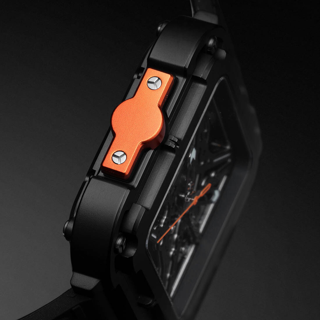 CIGA Design X Series Automatic Openworked Steel Square Black Men’s Watch