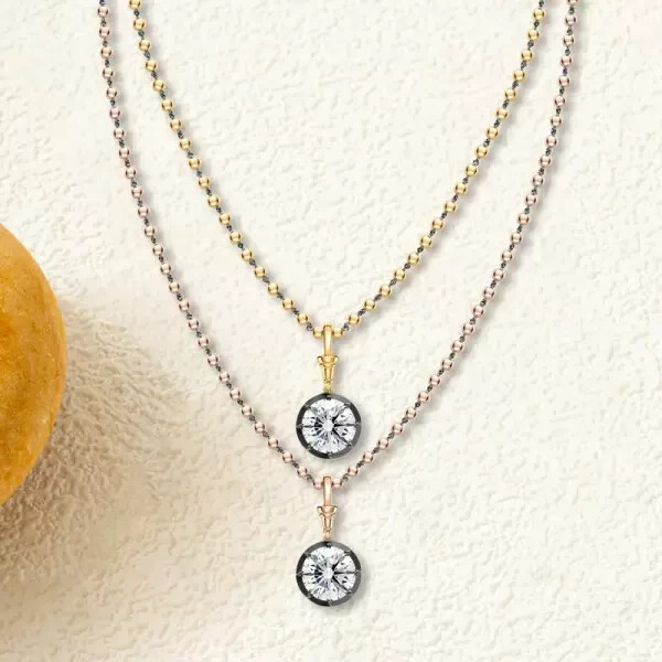 5Ct Lab Created Round Cut White Sapphire Antique Necklace 925 Sterling Silver