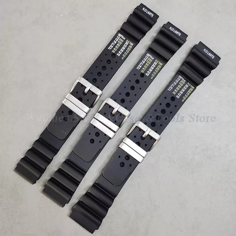 18mm 20mm 22mm 24mm ND Limits Silicone Rubber Waterproof Watch Strap Band PRO