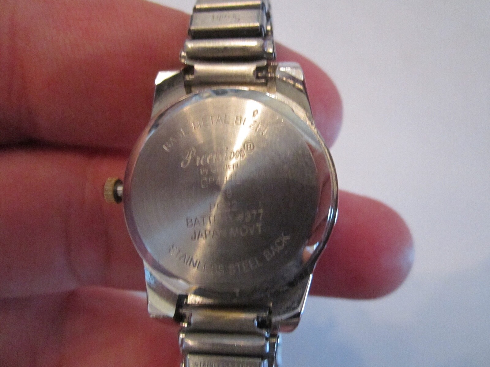 PRECISION BY GRUEN WATCH – MODEL GP431L – RUNS GREAT – BUBBLE CRYSTAL – TUB SC