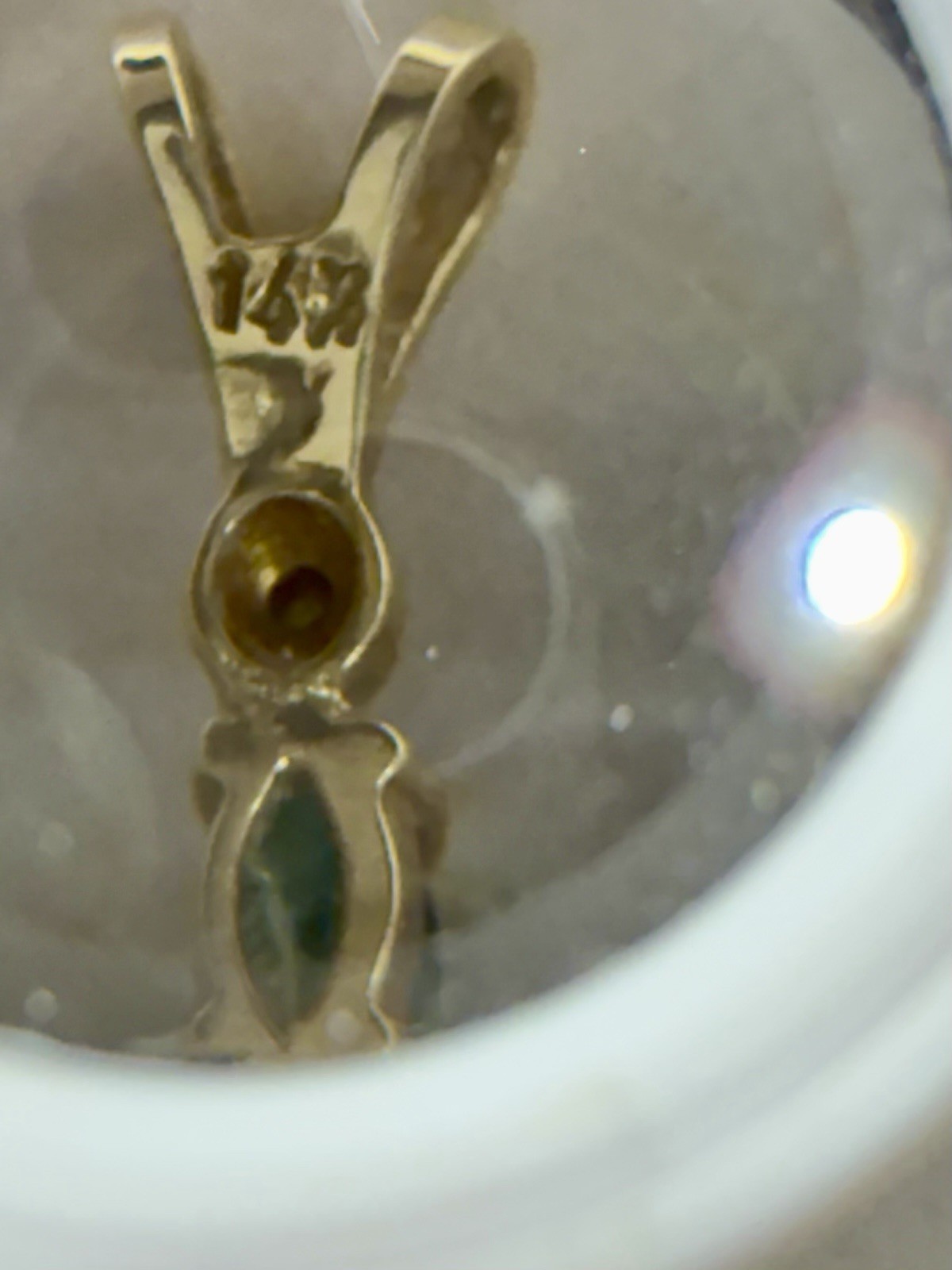 14k Yellow Gold Emerald Cross (Pendant Only, No Chain).