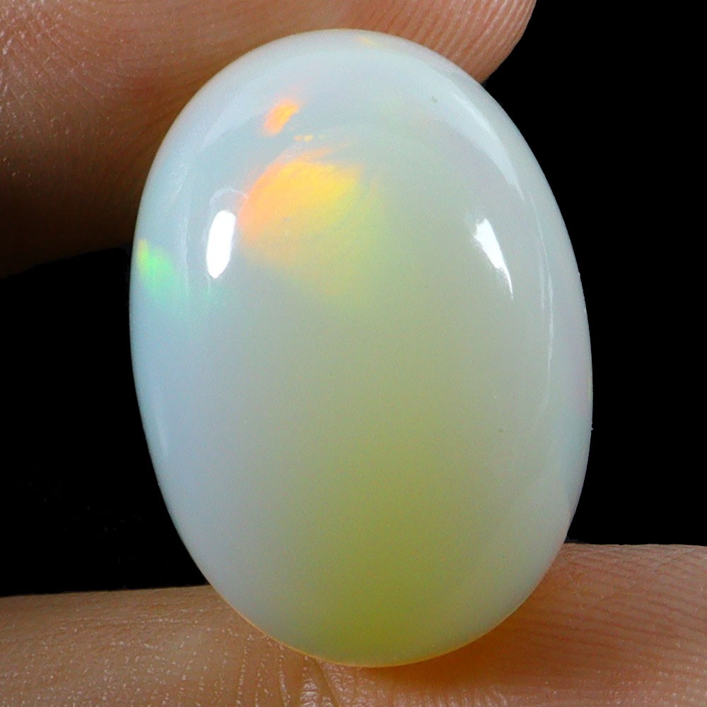 Oval AAA Floral Flash Play Of Color Crystal Fire Opal 16.25ct 20x15mm Gemstone