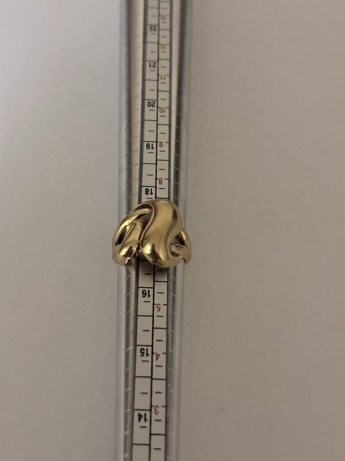 Yellow Gold Ring Abstract Sculptural Design Size 6.5 Fine Jewelry 2.52g