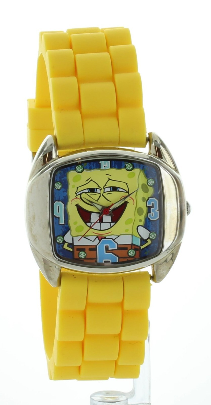 NIB Spongebob Square pants Watch Yellow Silicon Band Wristwatch