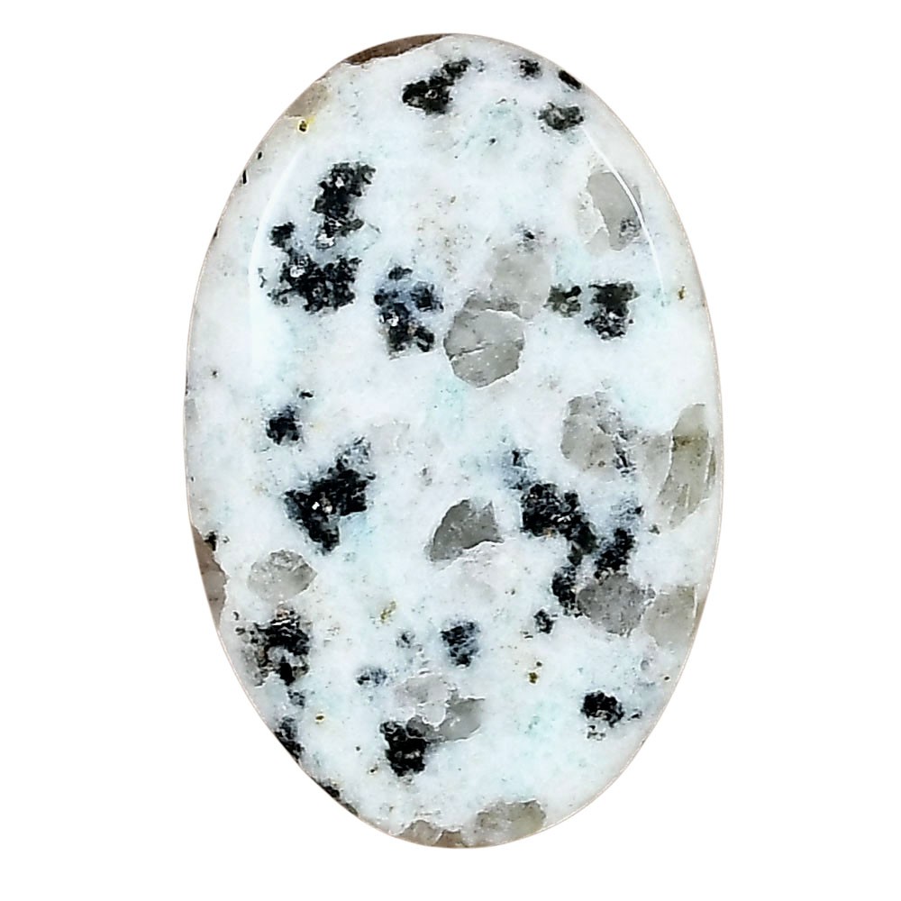 Natural Sesame Jasper 33.2×21.2×4.3 mm Oval Shape Polished Gemstone LS02964-48