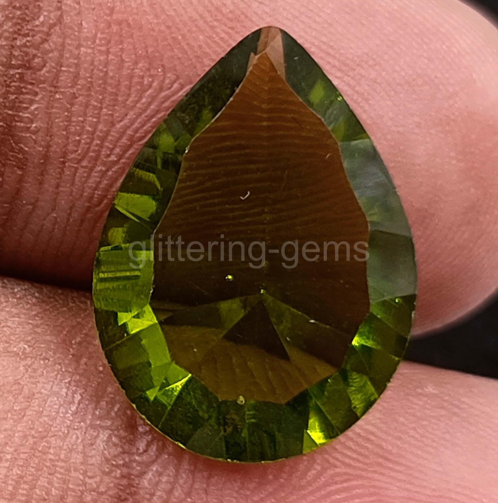 Natural Green Tourmaline 7.00 Ct Pear Cut Certified Gemstone Fresh Offer 5AIU