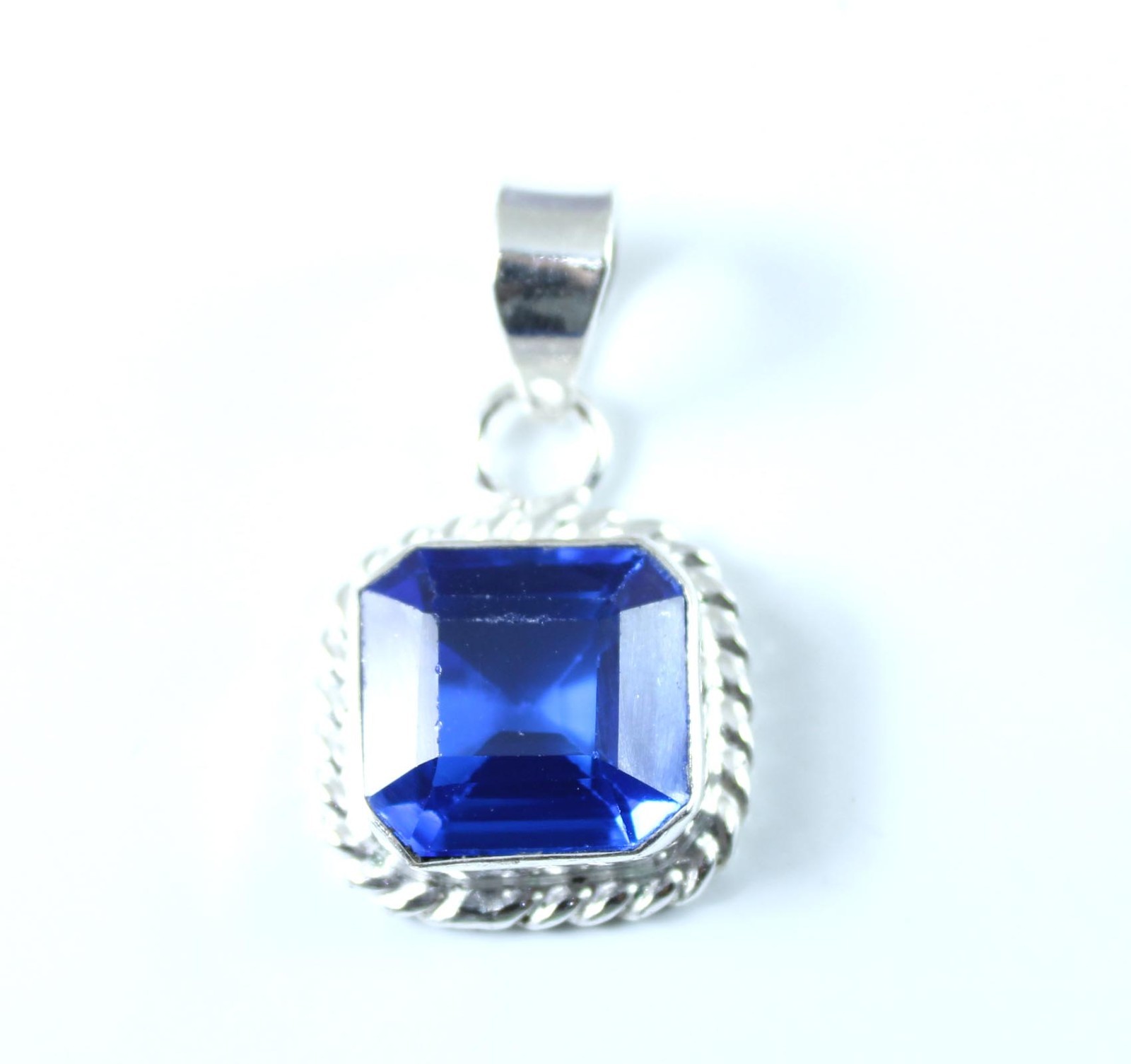 Veterans Day 14.85 Ct Natural Octagon D Block Tanzanite Gems Certified Pendant