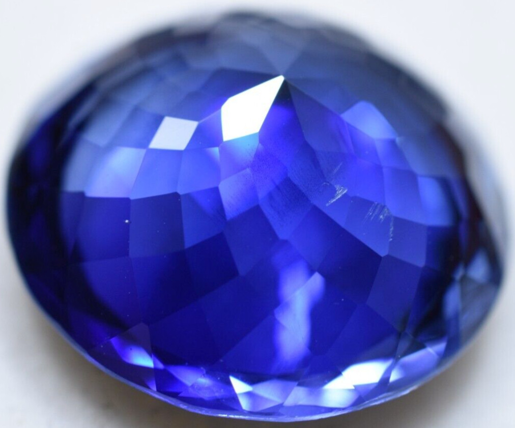 Natural 26.75 Ct Burmese Royal Blue Sapphire GGL Certified Treated Gemstone
