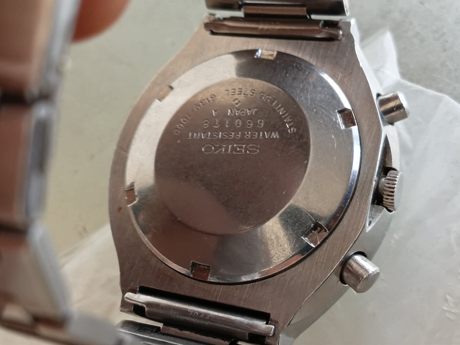 Vintage SEIKO BLUE EYE 6139-7060 Chronograph