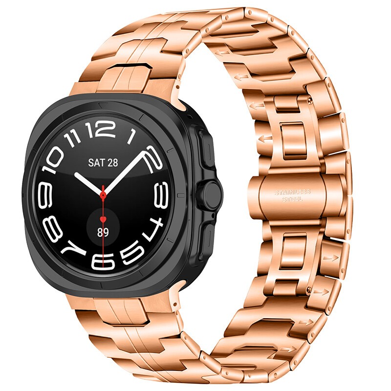 For Samsung Galaxy Watch 8/8 Classic Metal Strap Stainless Steel Band Bracelet