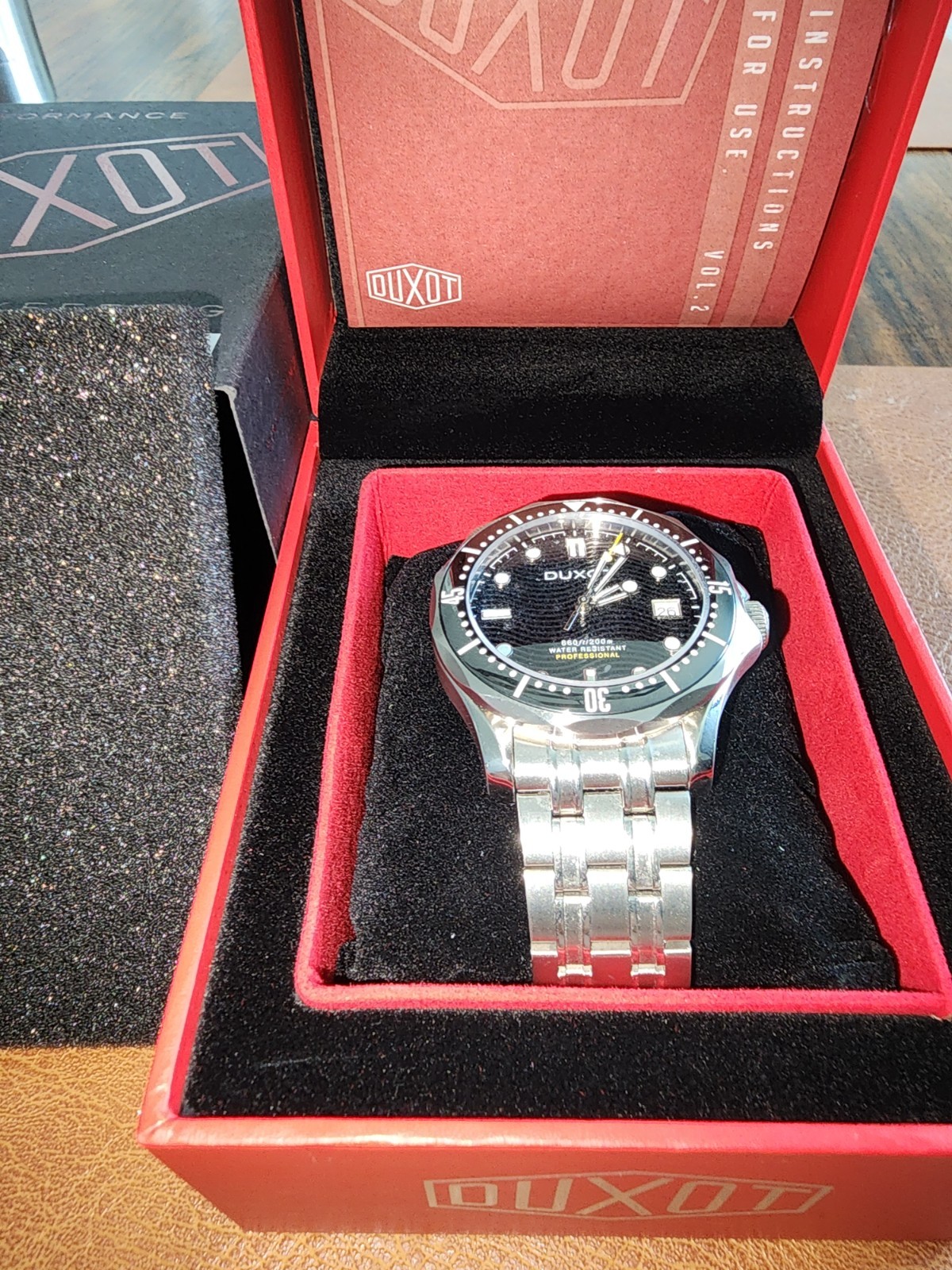Duxa Henri Diver Automatic Watch Black