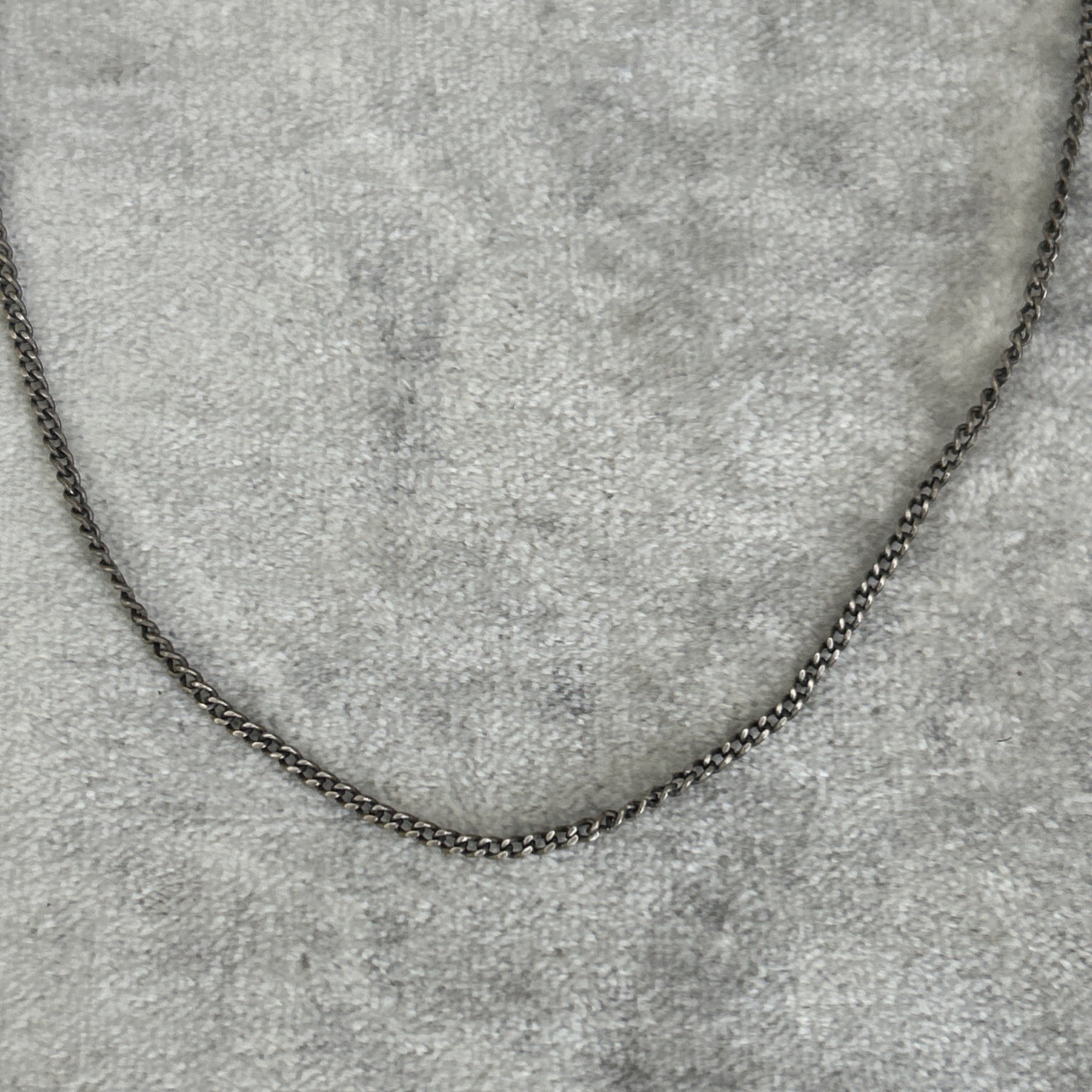 Vintage Hecho En Mexico Sterling Silver Chain Necklace 20 1/2” 3.8G