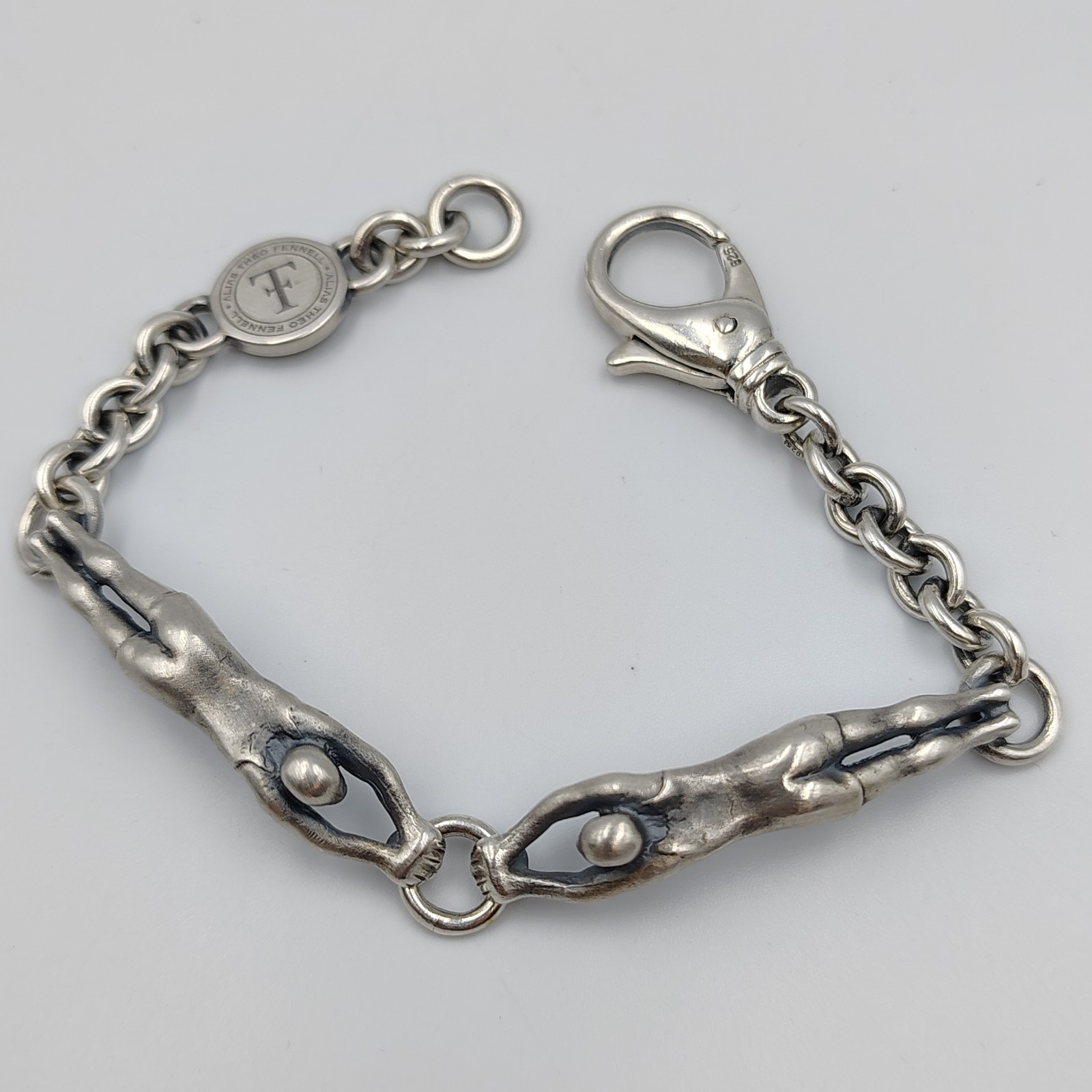 Theo Fennell Alias Acrobat Oxidized Sterling Silver 925 Bracelet 6.25″ £750