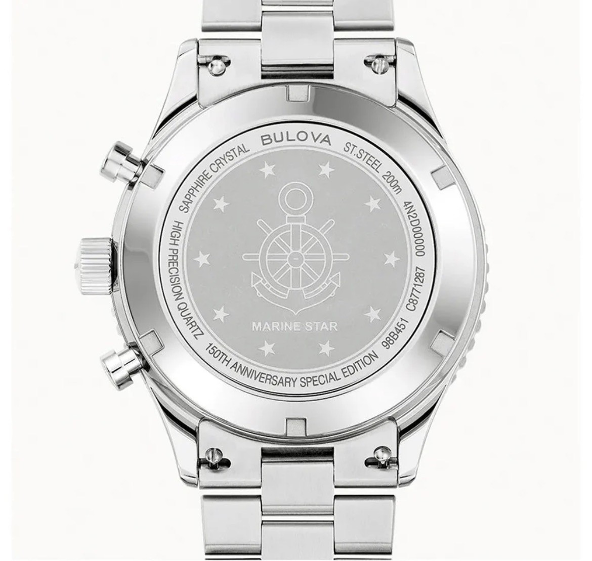 Bulova 98B451 Mens Watch Marine Star Chronograph 42.85mm 3ATM