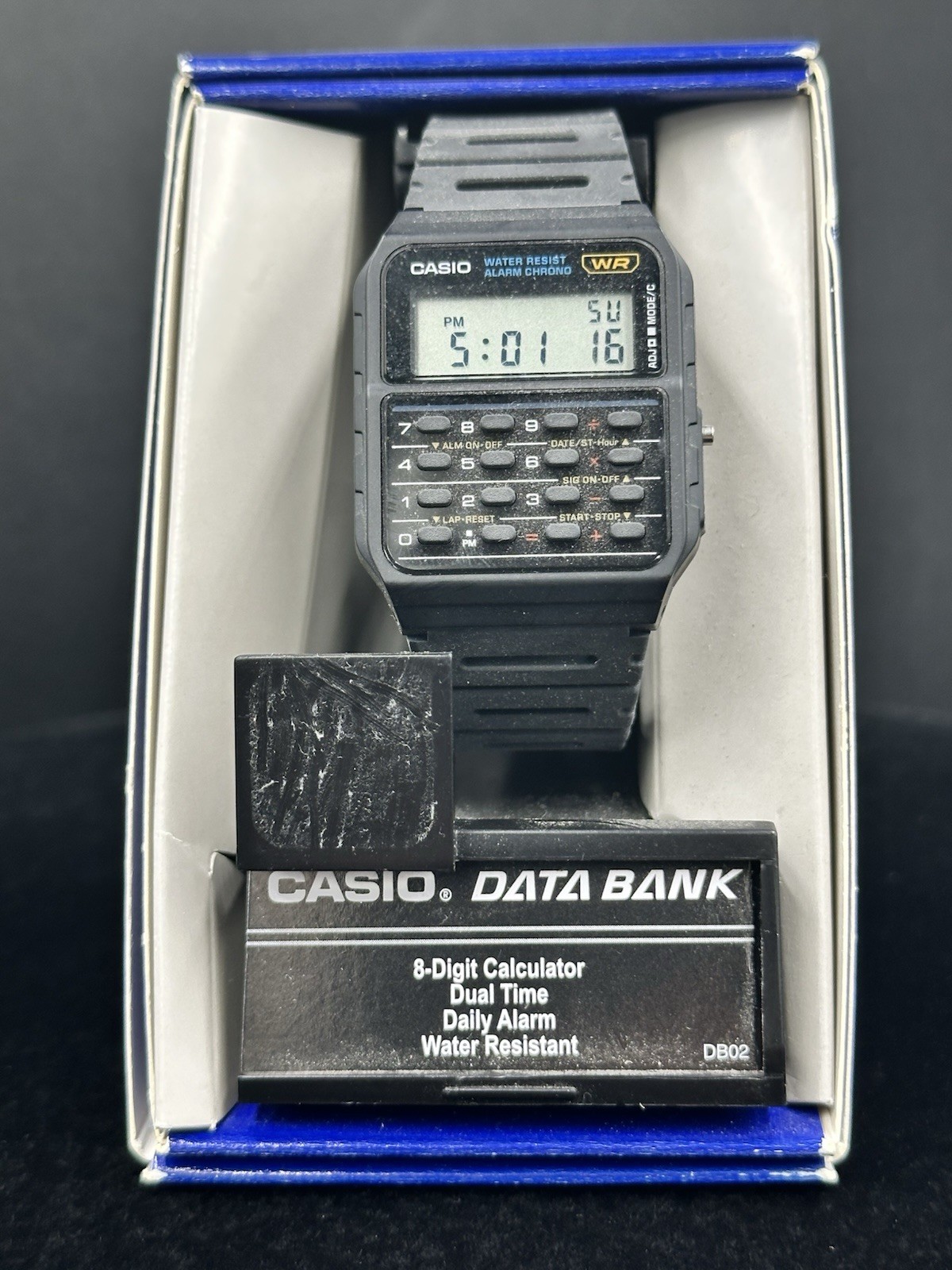 Casio Quartz CA-53W-1CR Calculator Digital Vintage Men’s Watch
