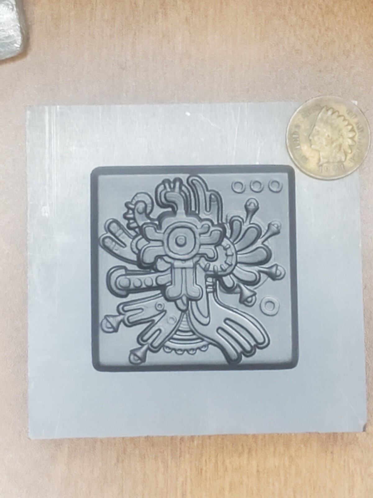 Abstract tile 3D Graphite Mold Gold Silver Copper Tin Melting Casting Refining