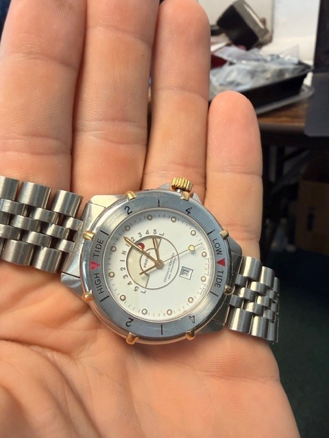 Krieger Tidal Chronometer 7 Jewels Swiss Quartz Men’s Watch