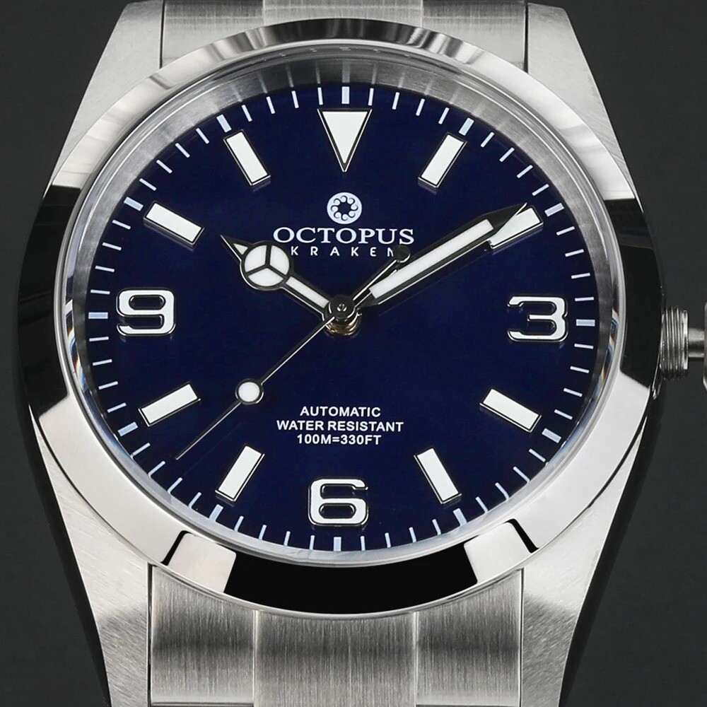 OCTOPUS KRAKEN Adventurer PT5000 SW200 Automatic 100M Watch BGW9 36mm 316L Dress