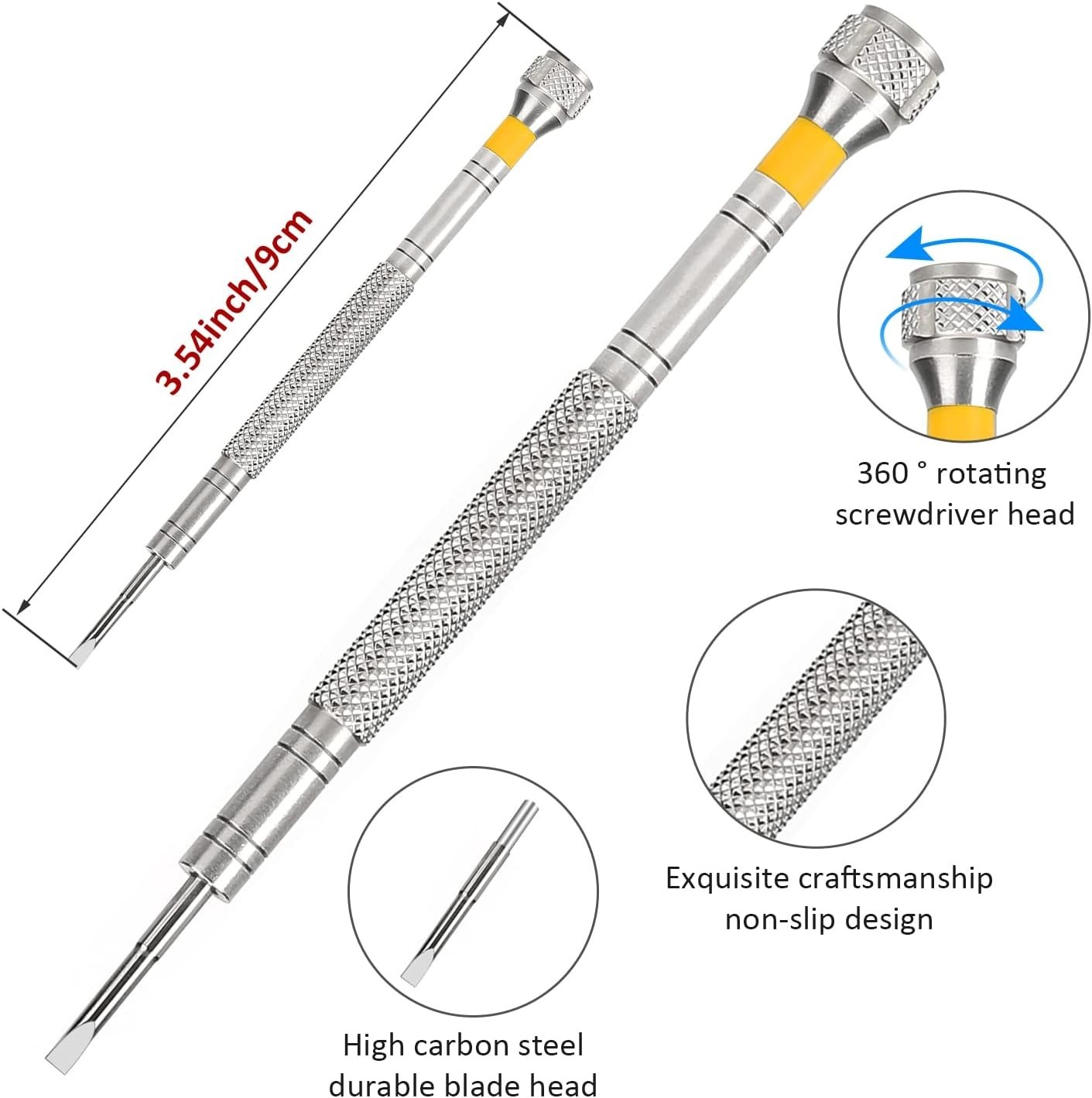 NEW 10PCS Watchmaker Screwdriver Set Spring Bar Tool Watch Repair Kit