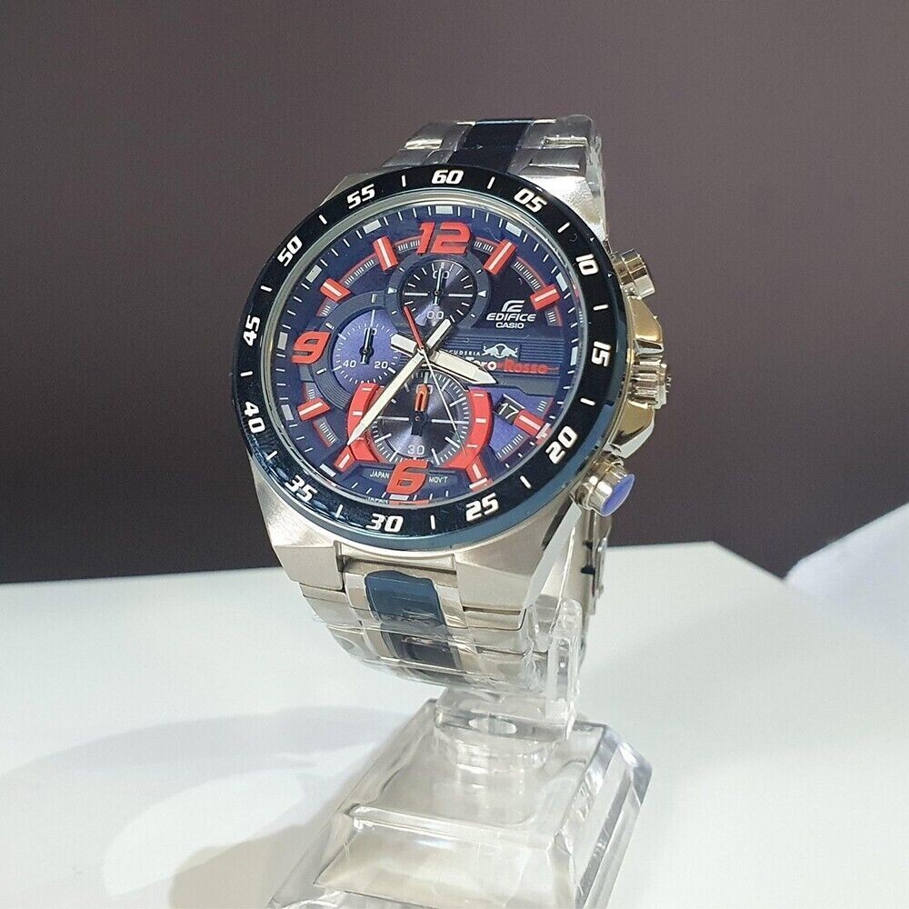 Casio Edifice Toro Rosso EFR-564TR-2ADR Blue Dial Stainless Steel Men’s Watch