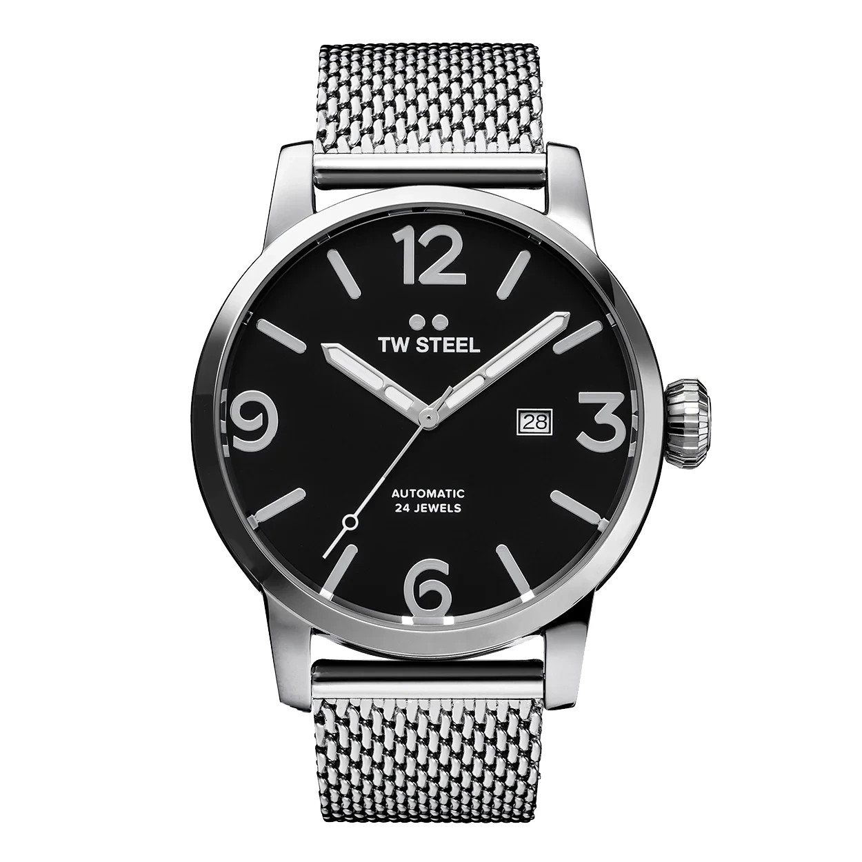 TW STEEL MB16 Maverick 45mm Automatic Men’s Watch 48mm Stainless Steel – NEW