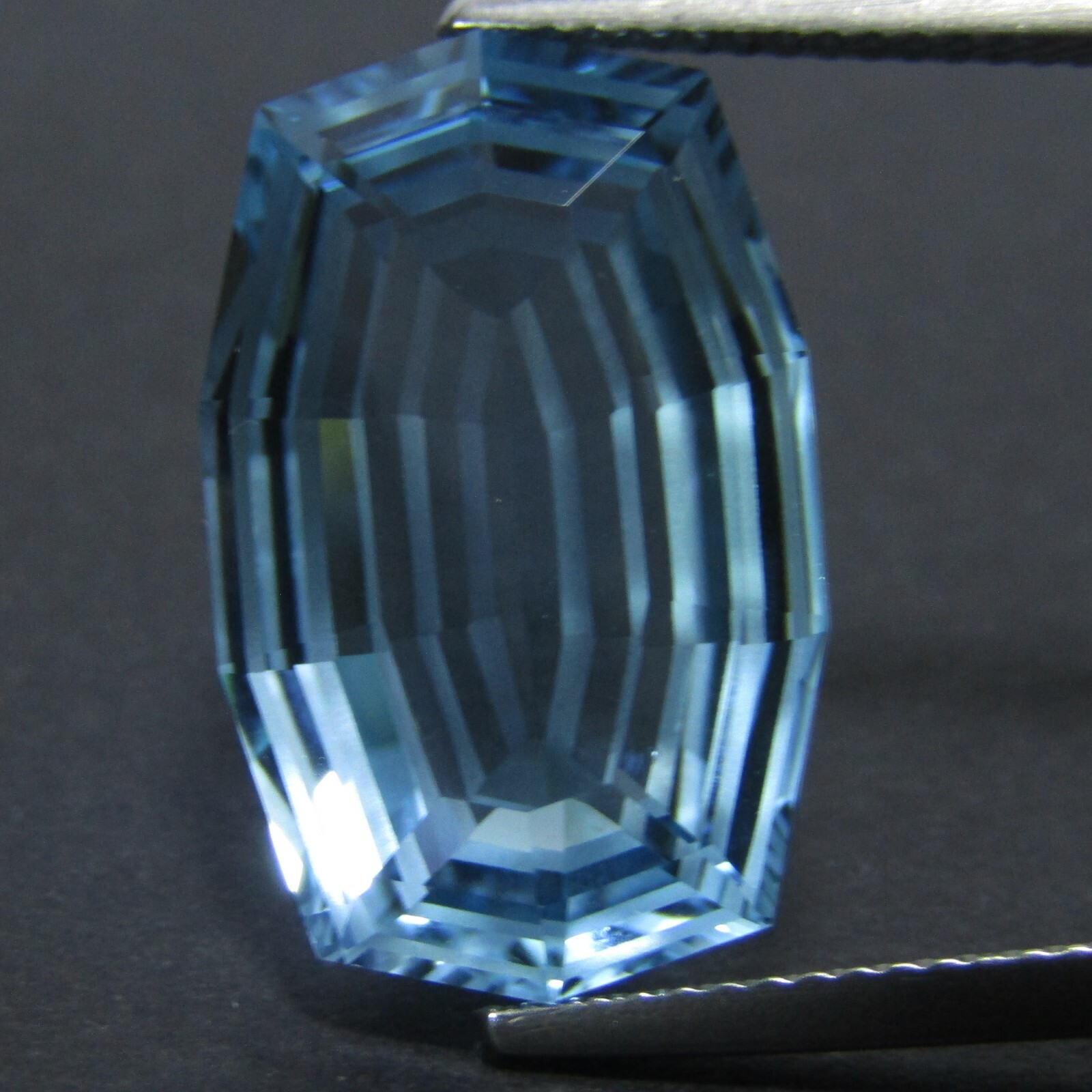 14.60Cts Hi-Sparkle Natural Baby Blue Topaz Fancy Magic Cut Loose Gemstone -VDO