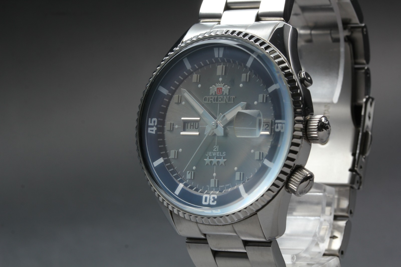 [Near MINT] Orient King Master EM6F-C2 Glay Automatic Men’s From Japan #3415